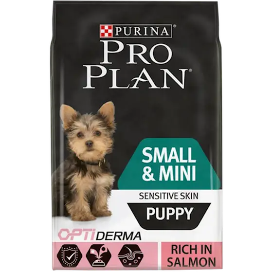 OptiDerma Puppy Sensitive Skin Small & Mini Black 3 kg