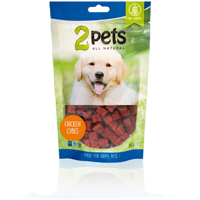 Preview of 2 Pets Dogsnack Chicken Cubes 400 g