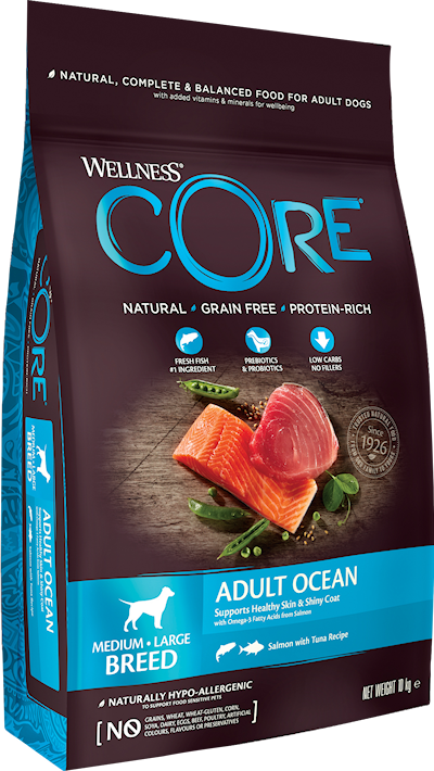 Preview of Core Petfood Dog Adult Ocean Medium & Large Breed Salmon & Tuna Dry 10 kg
