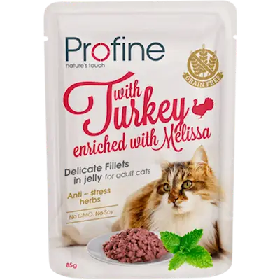 Cat Pouch Fillets Jelly Turkey & Melissa