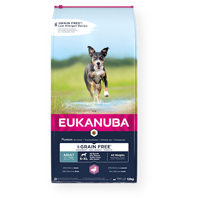 Preview of Eukanuba Dog Grain Free Adult Duck 12 kg