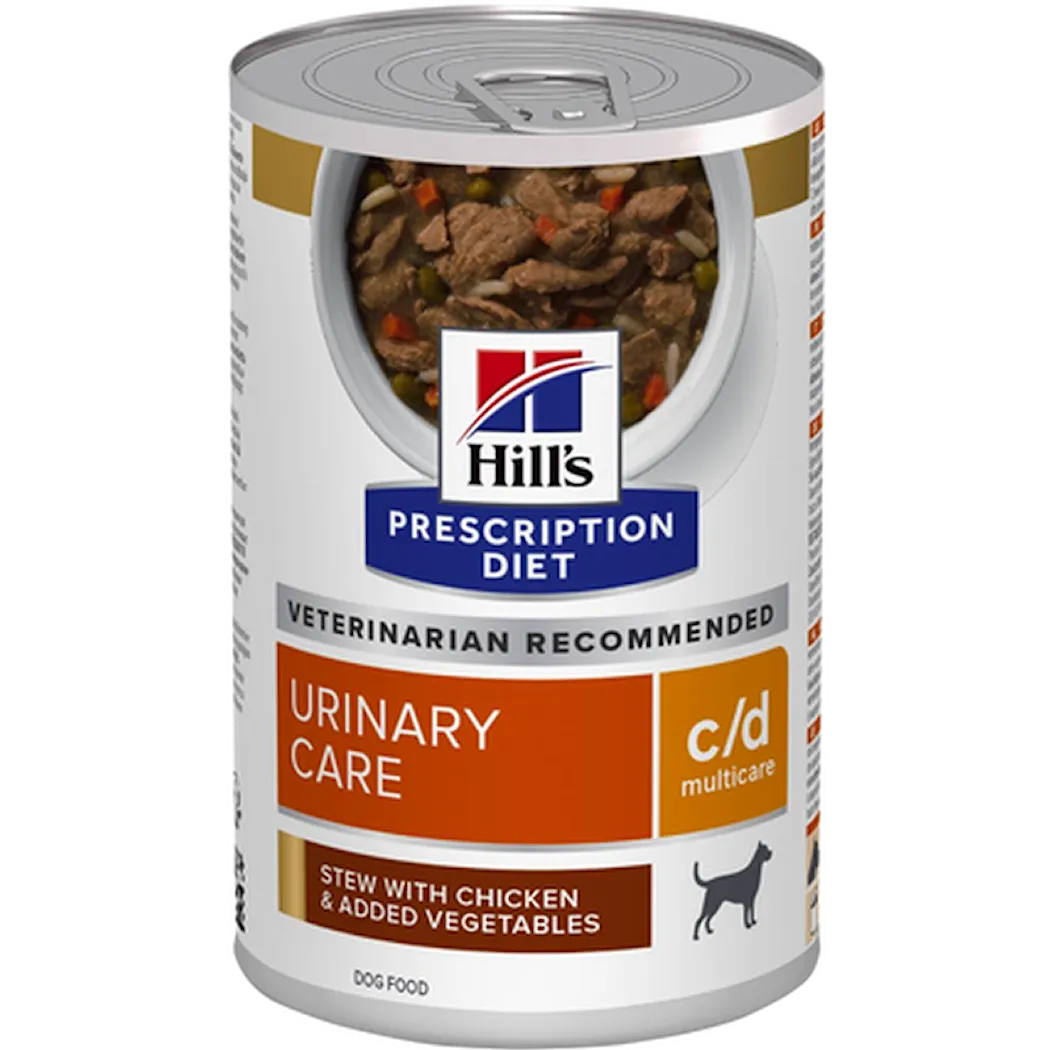 Hill's Prescription Diet Dog c/d Multicare Urinary Care Chicken & Veg Stew Canned - Wet Dog Food