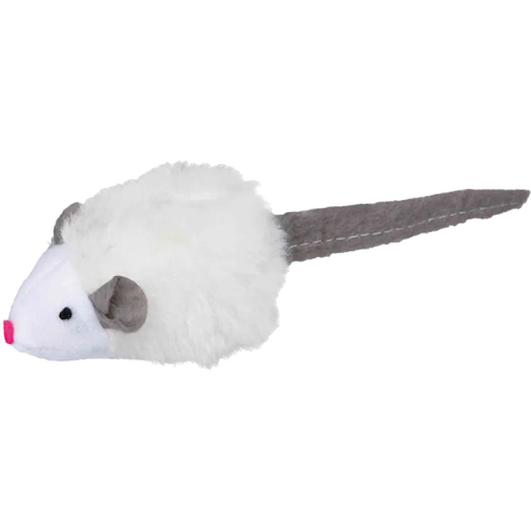 Trixie Assortment Plush Squeaky Mice Mix 6 cm