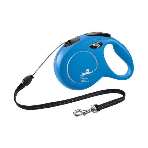 Flexi - Rullkoppel New Classic Cord 8m, M max 20kg, Blå - Hund - Hund - ZOO.se