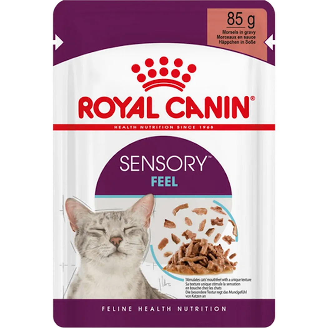 Feline Sensory Feel Gravy 85 g x 12 st - Portionspåsar