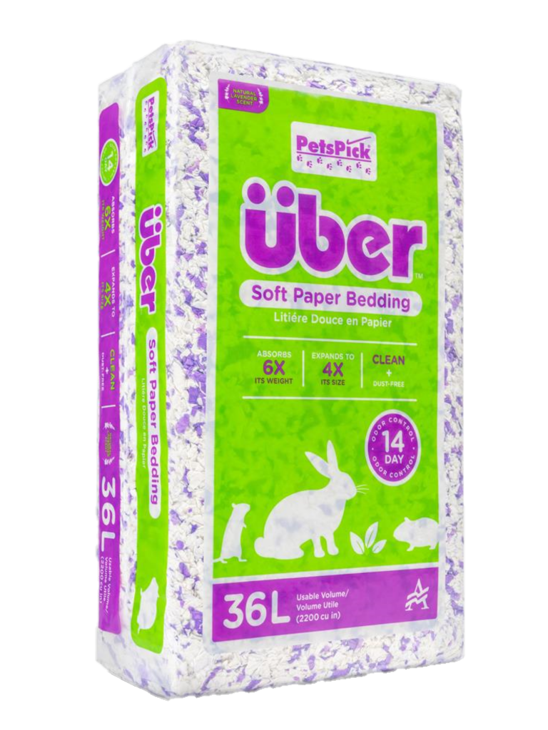 Über - Papperströ 36 L Lila/Vit Lavendel Doft - Smådjur - Bottenströ & Bomaterial - ZOO.se