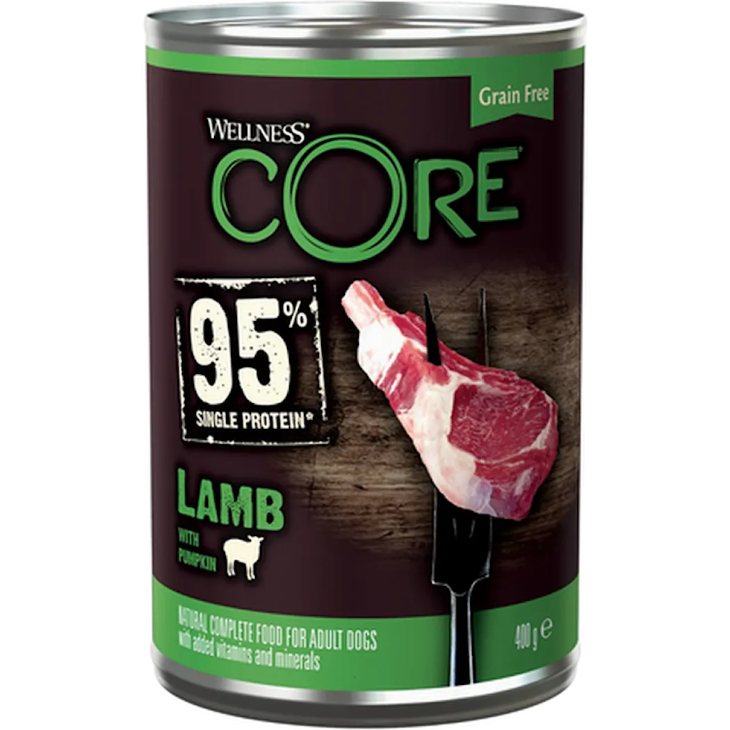 CORE Petfood Dog Adult 95% Single Protein All Breed Lamb & Pumpkin Wet