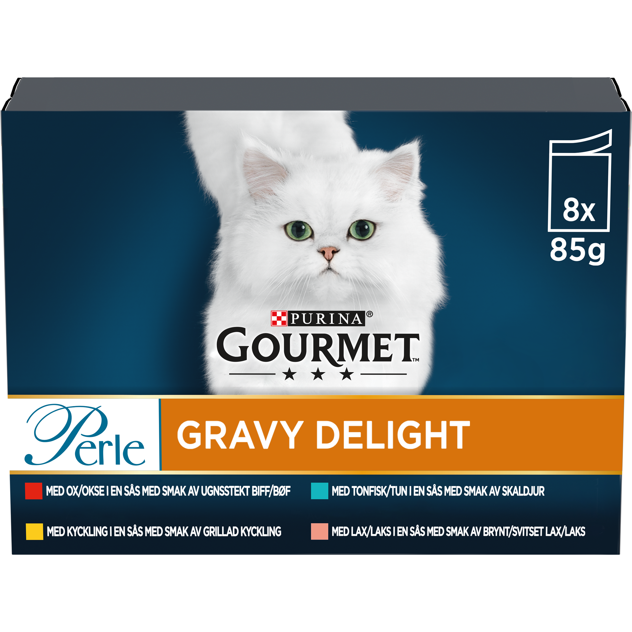 Purina Gourmet Gold - Perle Gravy Delight 85 g x 8 st - Katt - Kattfoder & kattmat - ZOO.se