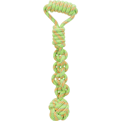 Playing Rope With Woven-In Ball Braid