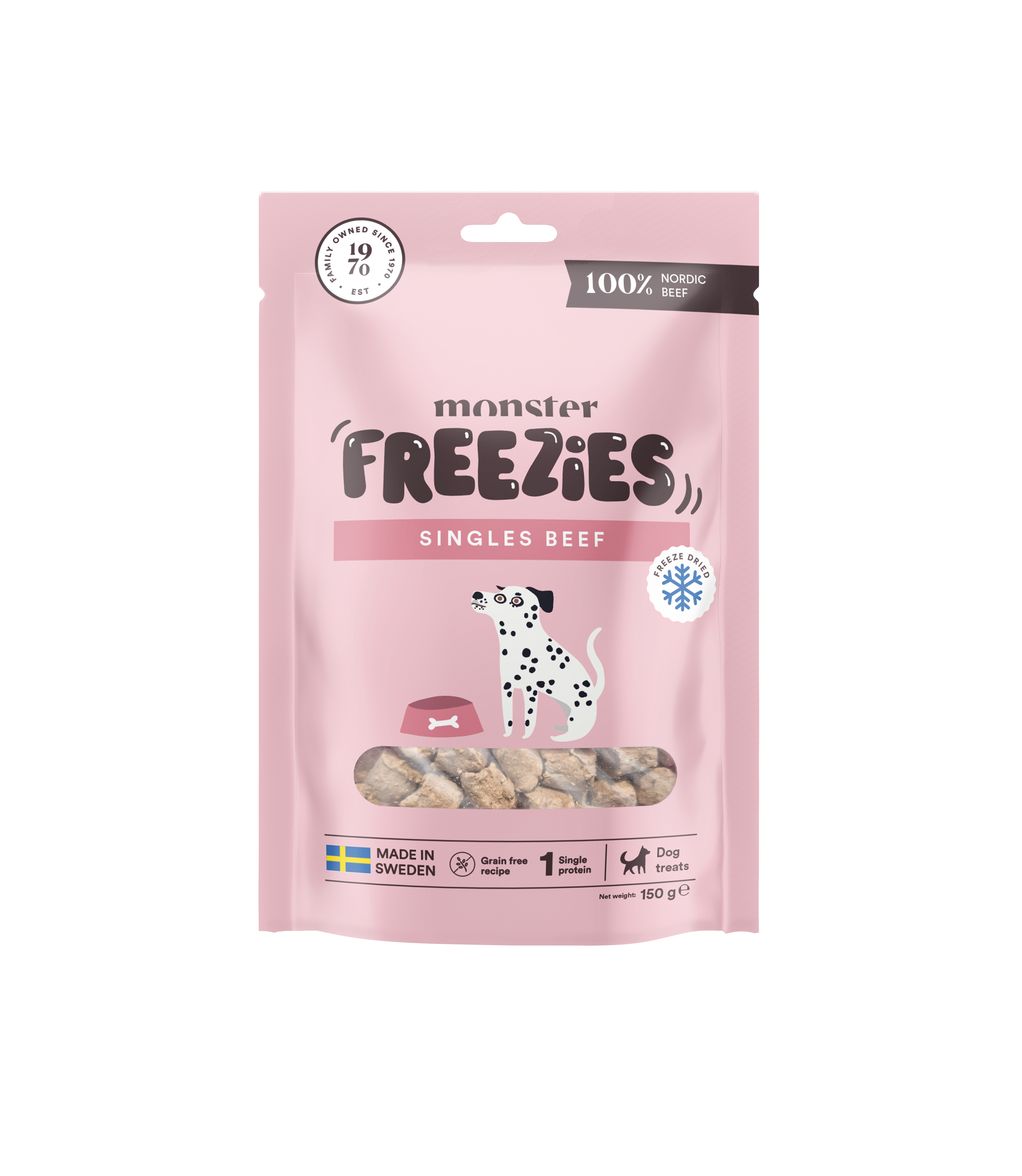 Monster - Dog Treats Freeze dried Beef 150 g - Hund - Hundgodis - ZOO.se