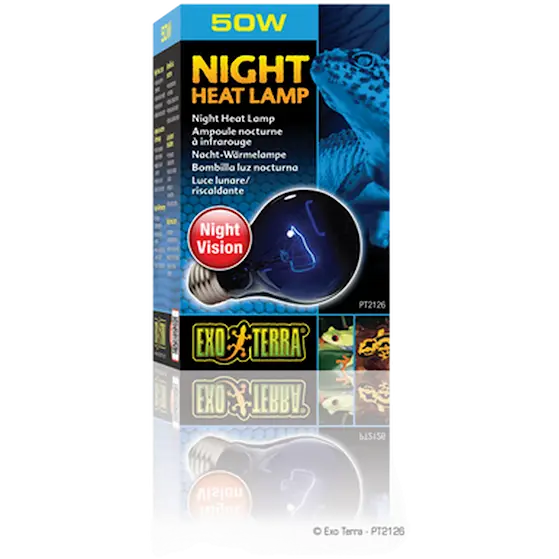 Night Heat Lamp - Simulates Natural Moonlight Black 50 W
