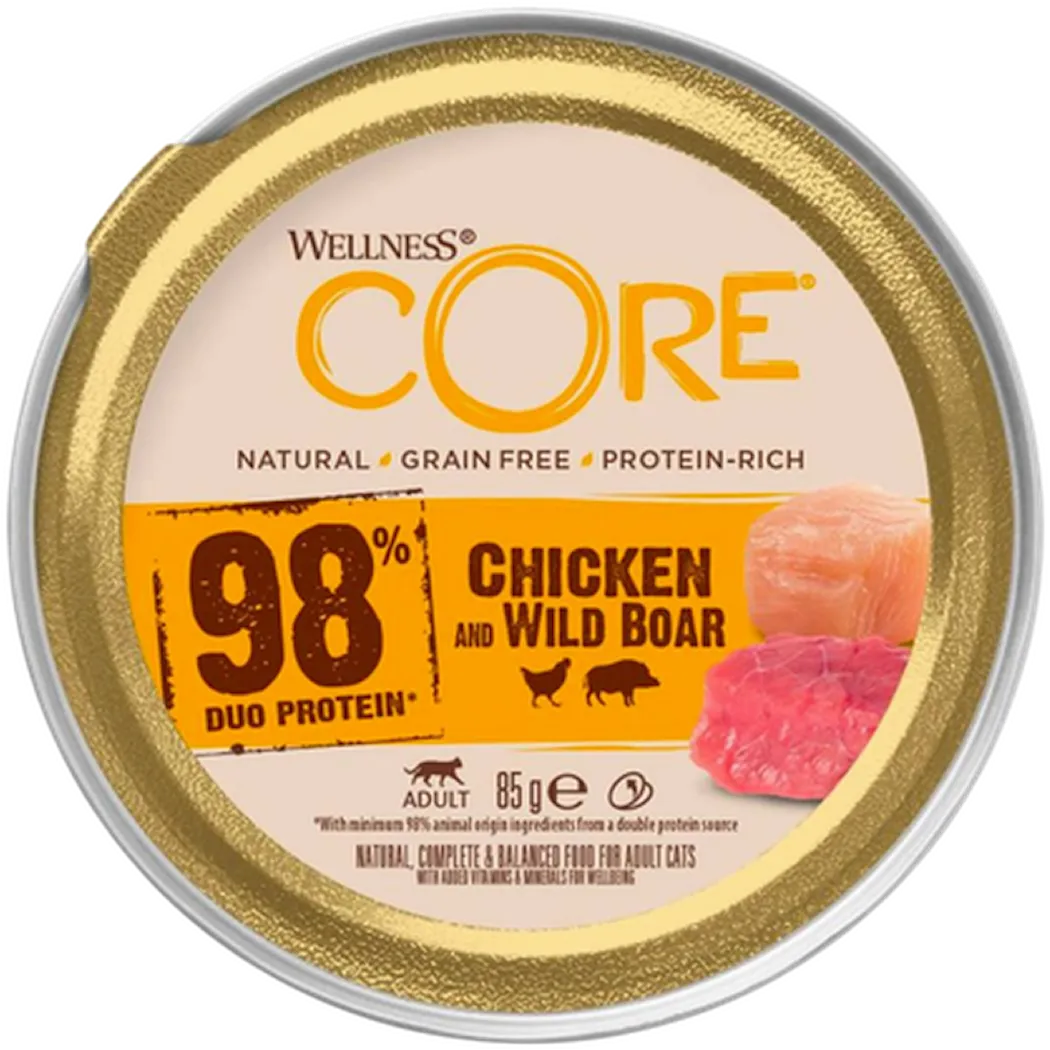 CORE Petfood Cat 98% Kylling / Villsvin Pate