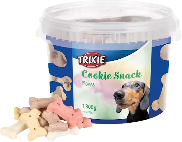 Hundekjeks, Cookie Snack Bones i bøtte, 1,3 kg