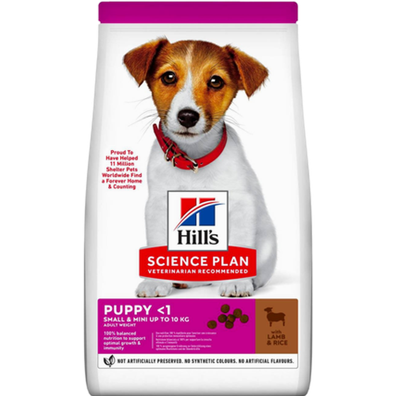 Puppy Small & Mini Lamb & Rice 3 kg - Hund - Hundmat & hundfoder - Torrfoder för hund - Hills Science Plan - ZOO.se