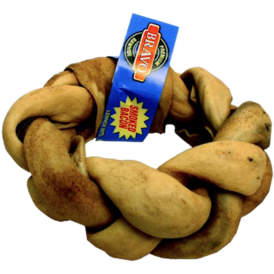 Preview of Bravo Flätad tuggring Smoked Bacon 15 cm