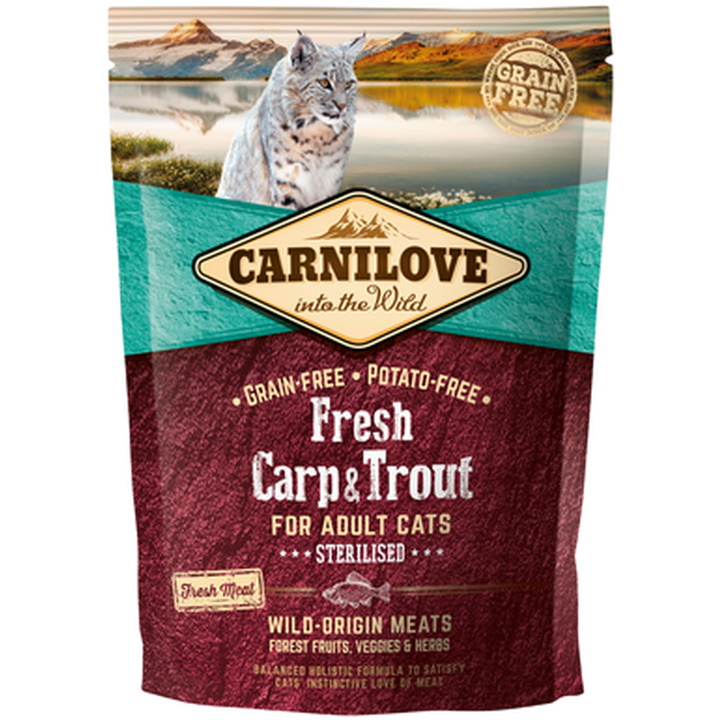 Carnilove - Cat Fresh Carp & Trout - for Sterilised 6 kg - Katt - Kattfoder & kattmat - ZOO.se