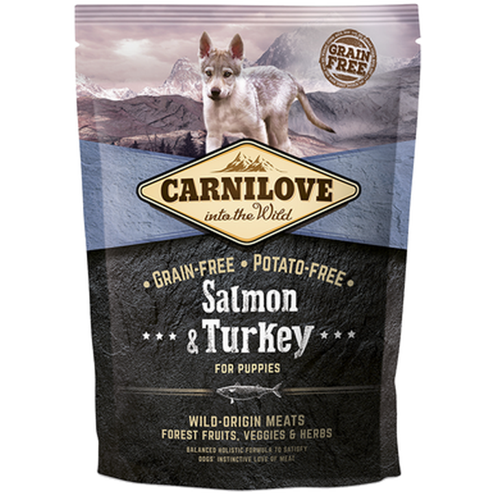 Puppy Salmon & Turkey 4 kg - Hund - Hundmat & hundfoder - Torrfoder för hund - Carnilove - ZOO.se