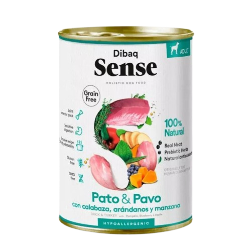 DIBAQ - Sense våtfôr and og kalkun 12 x 380 g - Hund - Hundefôr & hundemat - Våtfôr & våtmat - ZOO.no