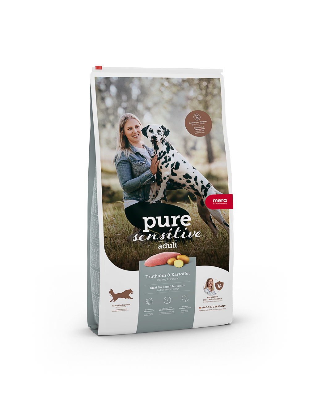 Mera Petfood - Pure Sensitive Adult Kalkon & Potatis 12,5 kg - Hund - Hundmat & hundfoder - ZOO.se