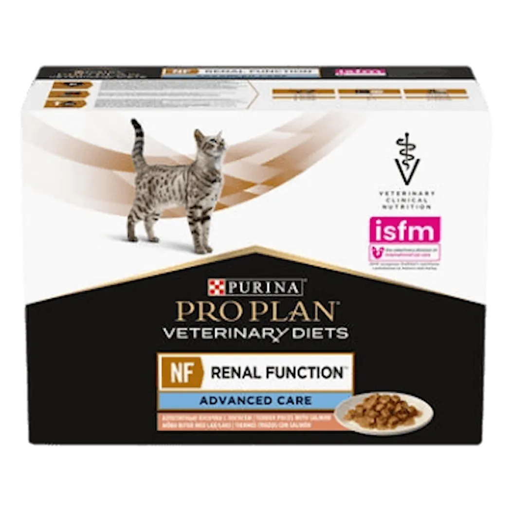 Purina Pro Plan Veterinary Diets Feline NF Advanced Laks 10-pakning (10x85g)