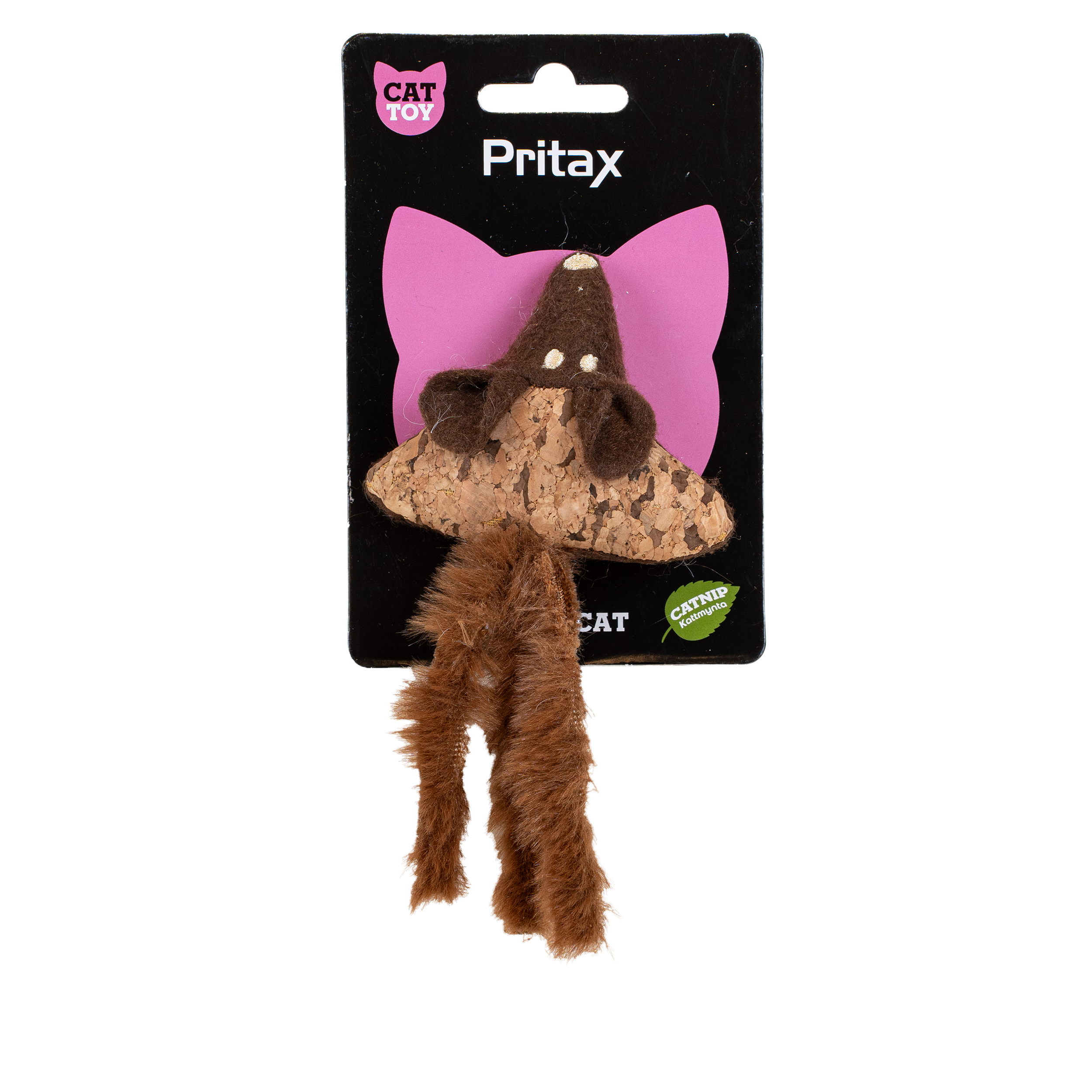 Pritax - Kattleksak Natural Adele, 9x13x2cm, Brun - Katt - Kattleksaker - ZOO.se