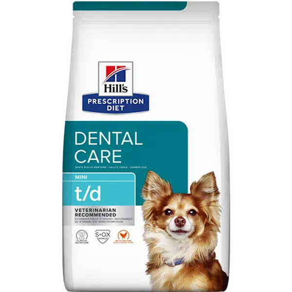 Hills Prescription Diet Canine t/d Dental Care Mini Chicken - Dry Dog Food