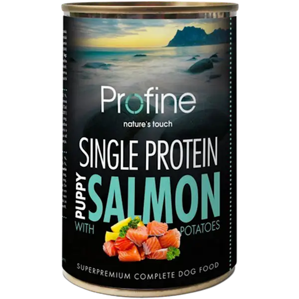 Dog Puppy Single Protein Salmon 400 g x 6 stk.
