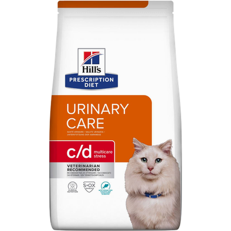 c/d Urinary Stress Chicken - Dry Cat Food 1,5 kg - Katt - Kattfoder & kattmat - Veterinärfoder för katt, Veterinär - Veterinärfoder För Katter - Hill's Prescription Diet Feline - ZOO.se
