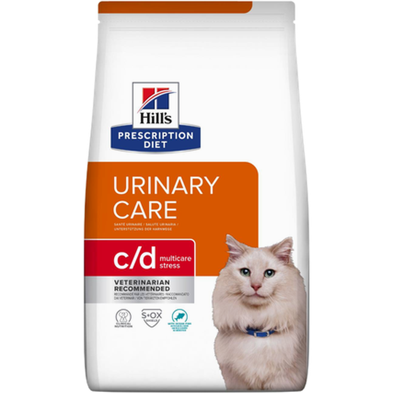 Hill's Prescription Diet Feline - c/d Urinary Stress Chicken - Dry Cat Food 3 kg - Katt - Kattfoder & kattmat - ZOO.se