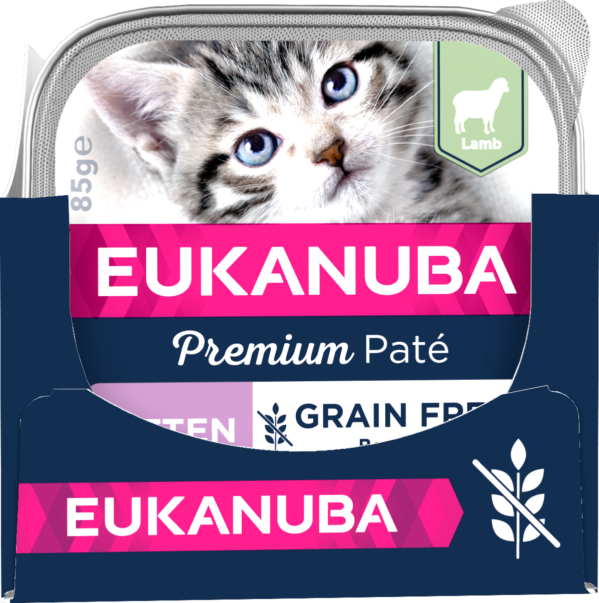Eukanuba - Cat Grain Free Kitten Lamb Paté 12x85g - Katt - Kattfoder & kattmat - ZOO.se