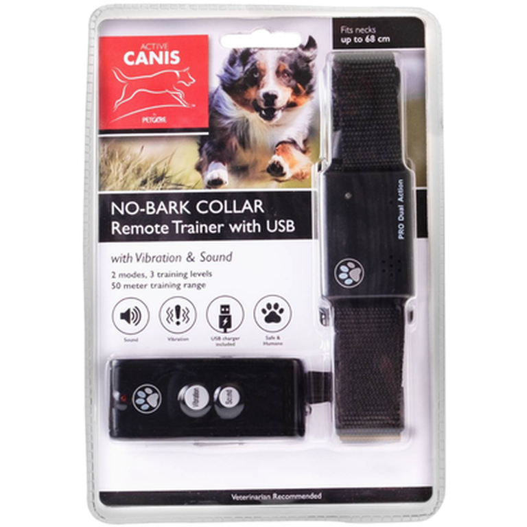 Active Canis - No Bark Collar Remote Trainer with USB Black One Size - Hund - ZOO.se