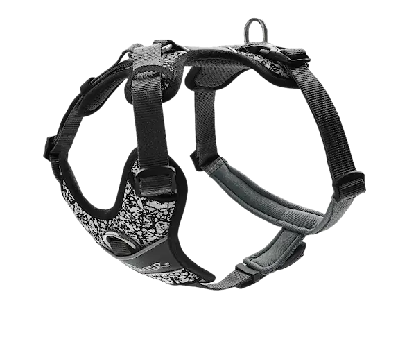Dog Harness Divo Reflect Black/Grey L-XL Chest 79-107cm