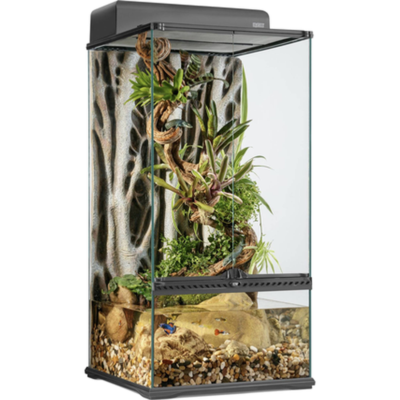 Exoterra - Glass Terrarium Natural Small/X-Tall - 45 x 45 x 90 cm - Reptil - ZOO.se