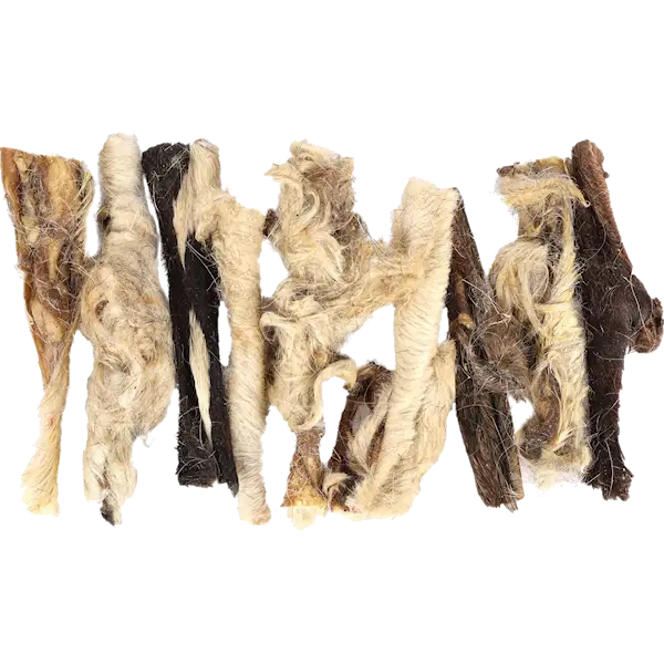 Dog Nature Snack Lamb Head Skin with Fur