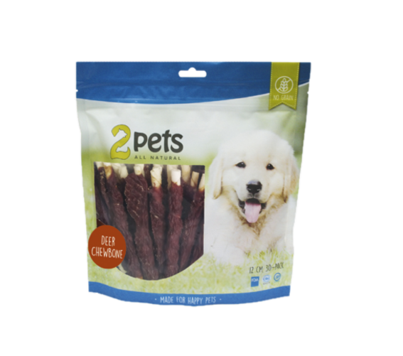 2 pets - Tuggpinne m hjort 12 cm 30-pack 400g - Hund - Hundgodis - ZOO.se