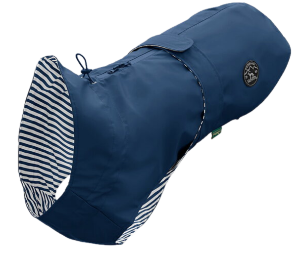 Hunter - Regnfrakk Milford Blue 50 cm - med glidelås i nakken - Hund - Hundeklær & potesokker - Hundedekken & regndekken - ZOO.no