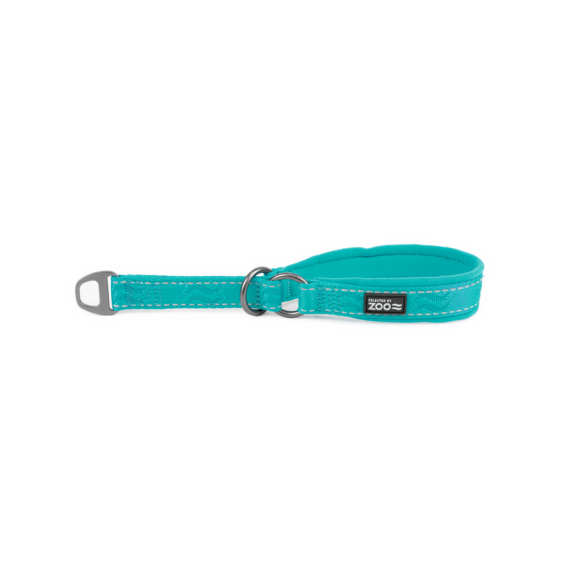 Hundhalsband Rufus halvstryp 20 mm x 3040 cm Turkos