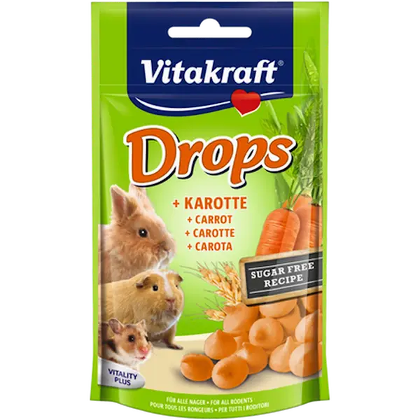 Drops gnager gulrot 9 x 75 g