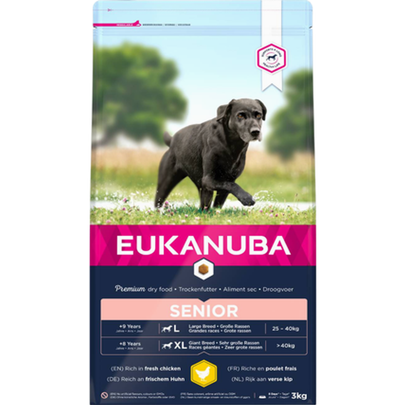 Eukanuba - Dog Senior Large Breed Lamb & Rice 12 kg - Hund - Hundmat & hundfoder - ZOO.se