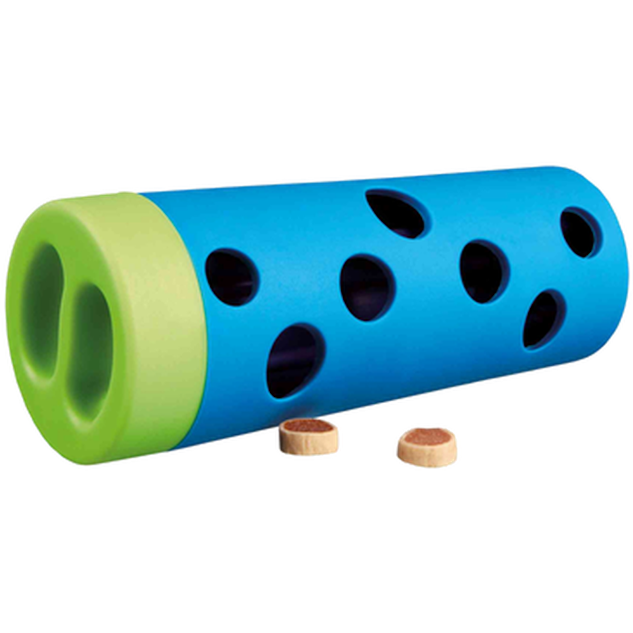 Dog Activity Snack Roll Natural Rubber Blue 14 cm