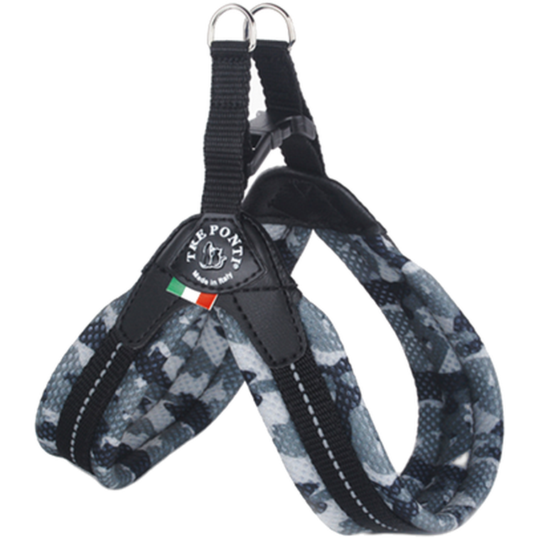 Tre Ponti - Harness Mesh Camo Grå Nr 1 - Hund - Hund - Halsband - ZOO.se