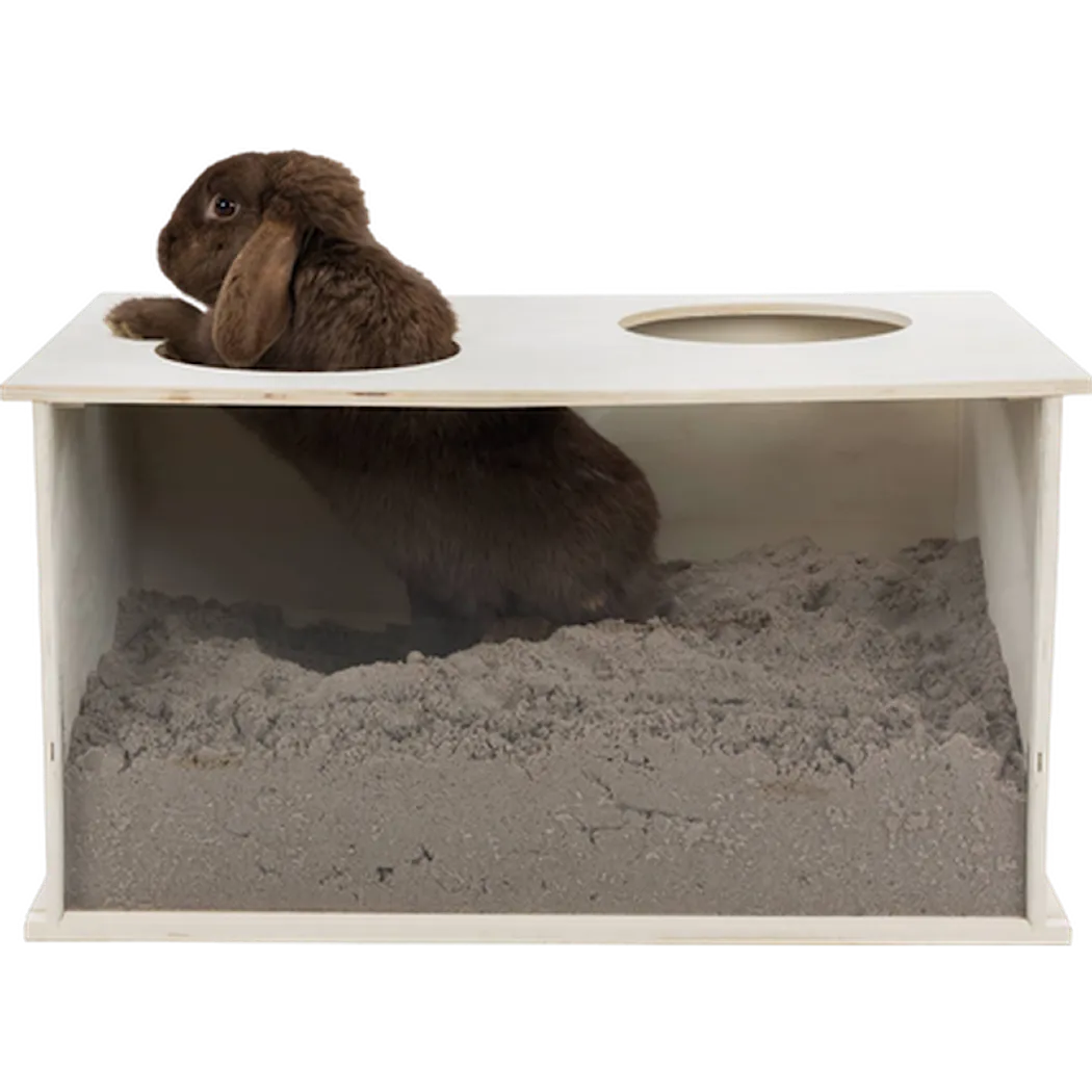 Burrowing Box For Rabbits Brown 58 x 30 x 38 cm