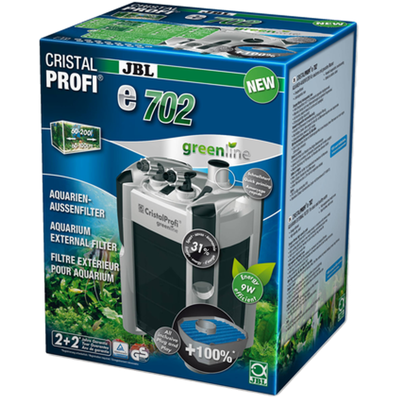 JBL - CristalProfi e702 Greenline External Filter 700L/h 700 l/h - Akvaristik - ZOO.se