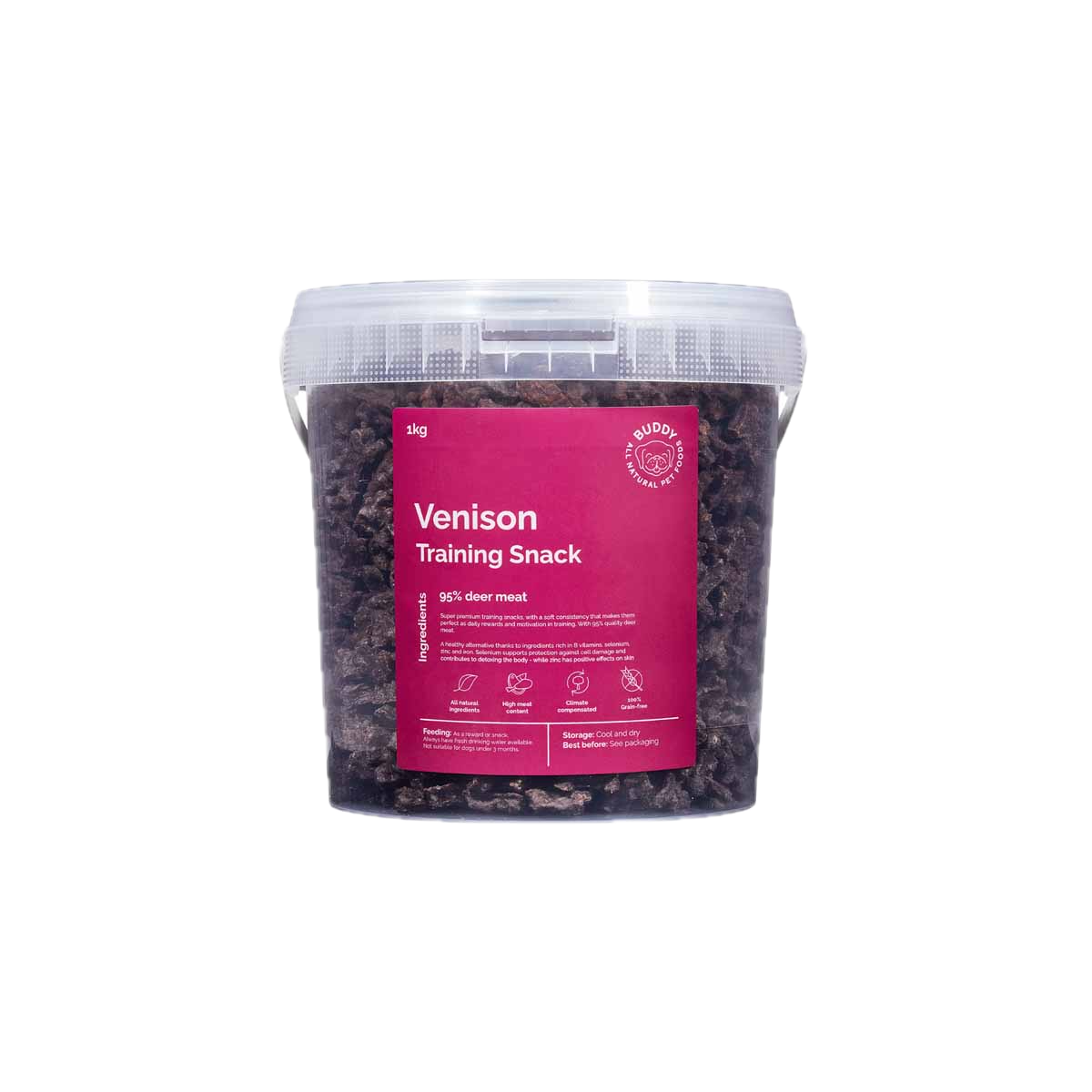 Buddy Pet Foods Buddy Pet Foods Venison Training Snack 1 kg