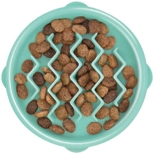 Outward Hound - Fun Feeder Slo-Bowl Mint X-Small 14x3cm - Hund - Matplats & Vattenautomater för hund - ZOO.se