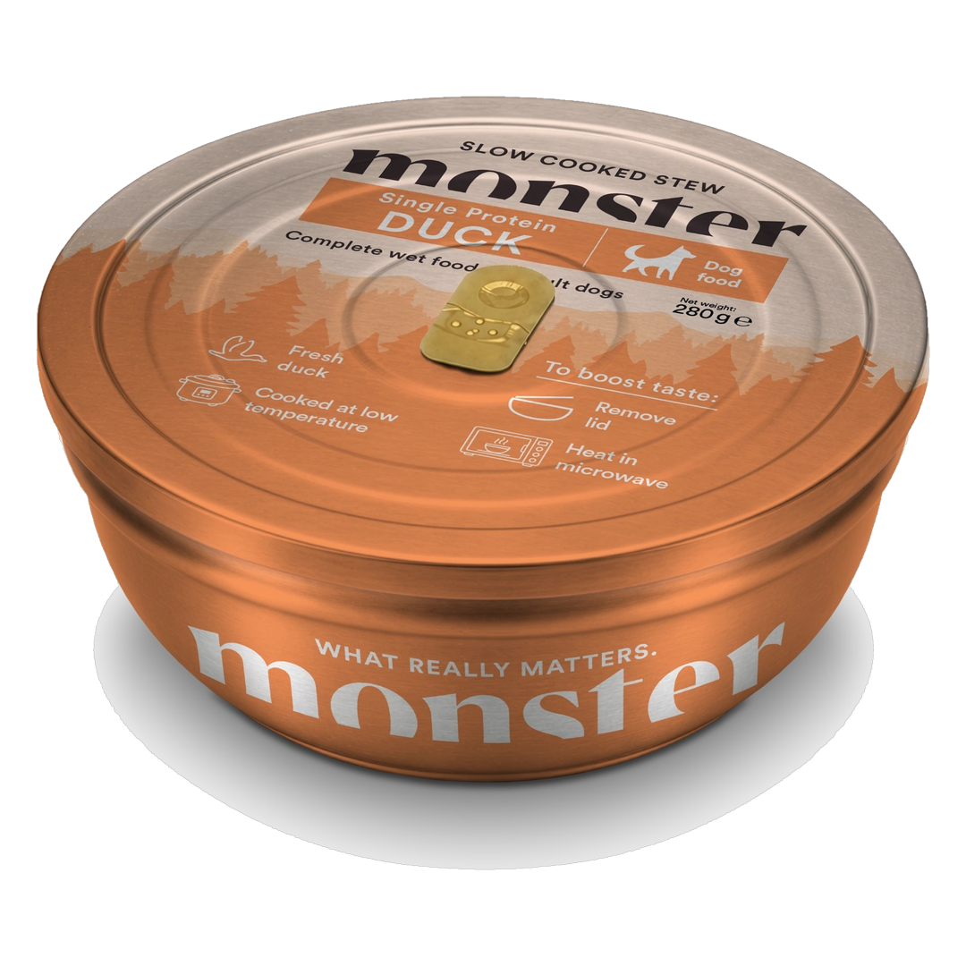 Monster Våtfoder Slow Cooked Stew Anka 280 g