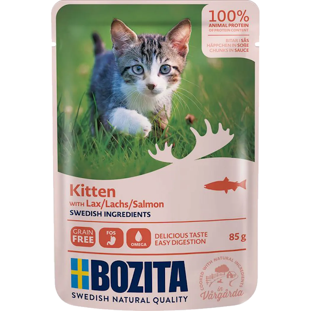 Bozita Katt Kitten Lax i Sås Pouch