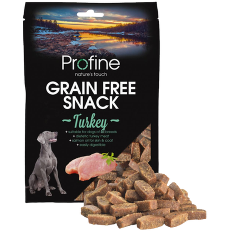 Profine - Dog Grain Free Semi Moist Snack Turkey 200g - Koirat - Koiran herkut ja puruluut - Luonnonherkut