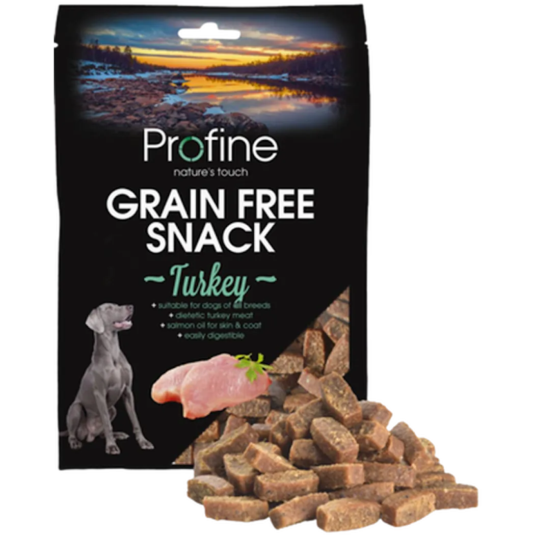 Profine Dog Grain Free Semi Moist Snack Kalkun 200 g