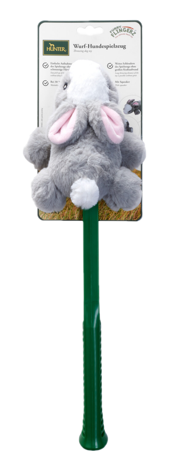 Hunter - Dog Toy Flingerz Furry Rabbit With Launcher - Hund - Hundleksaker & Spel - ZOO.se